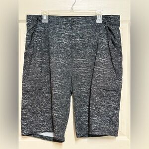 Vintage No Fear Cargo Shorts Mens 36 Black Lightweight Hybrid Beachwear Y2k